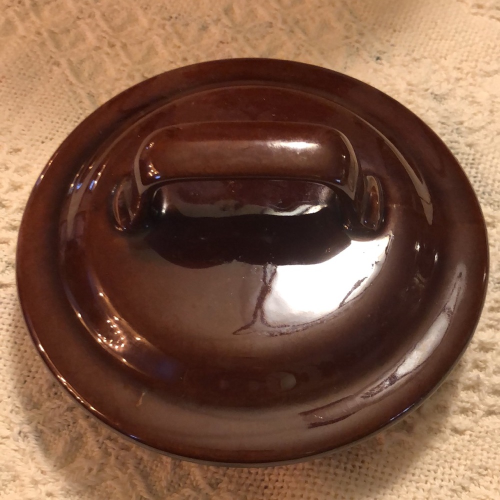 DONATED McCoy Cookie Jar/Canister w/Lid 254 Autumn Leaves Nuts Grapes Vintage. - Picture 2 of 4